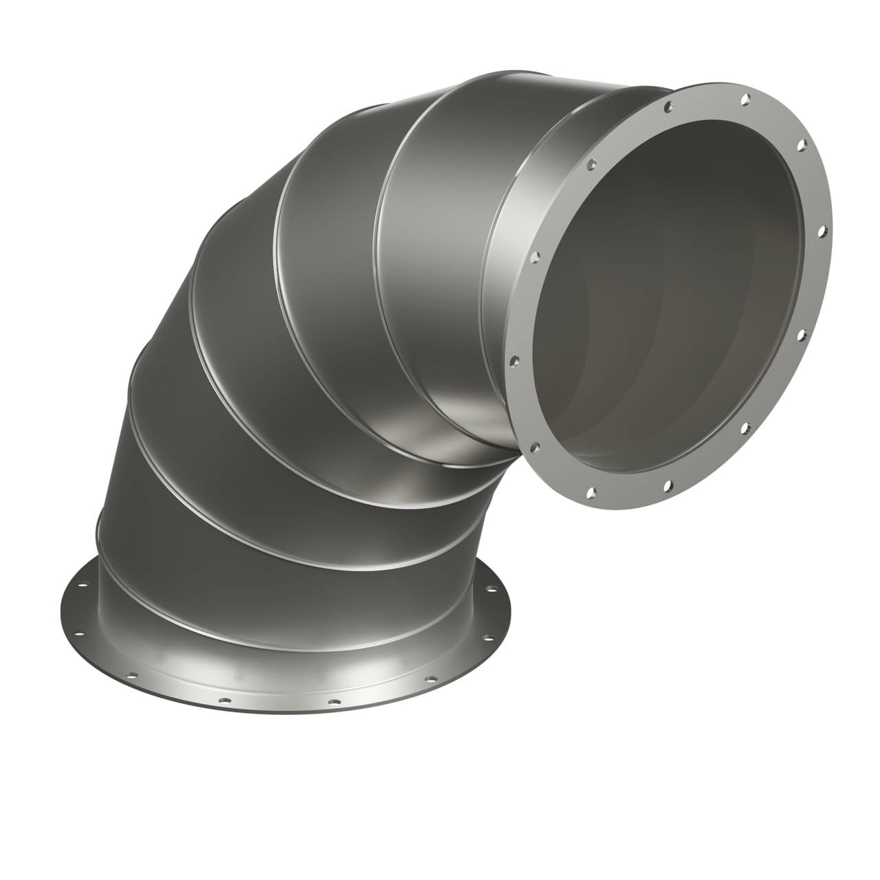 90° Segmented Bend with Flanges